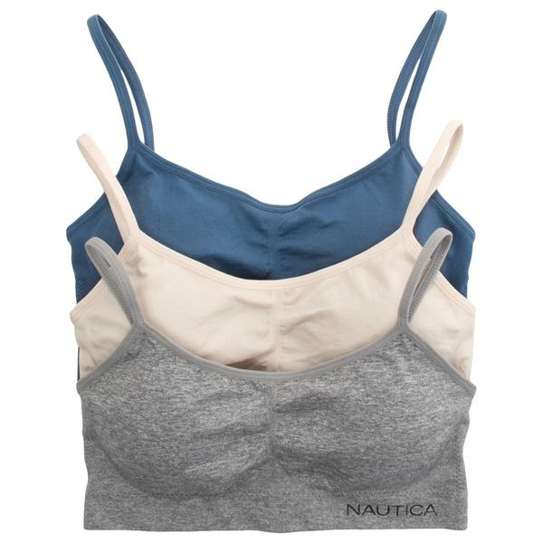 Womens Nautica 3pk. Seamless Lounge Bras - NT4902-3PKAY - image 