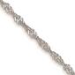 Unisex Gold Classics&#40;tm&#41; 1.4mm. 14k White Singapore 14in. Necklace - image 1