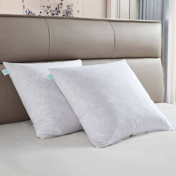 Martha Stewart Medium Firm 233TC 2pk. Decorative Feather Pillow - image 