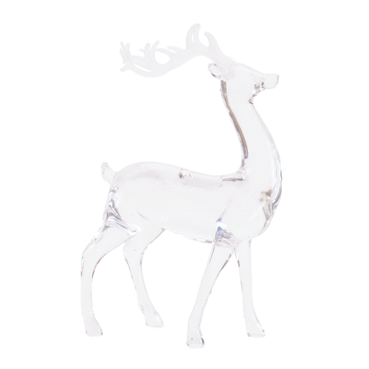 Melrose Clear Acrylic Deer Figurines - Set of 2