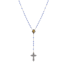 Symbols of Faith Filigree Cross Lady of Gualalupe Beaded Rosary