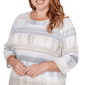 Plus Size Alfred Dunner Comfort & Joy Abstract Stripe Blouse - image 5