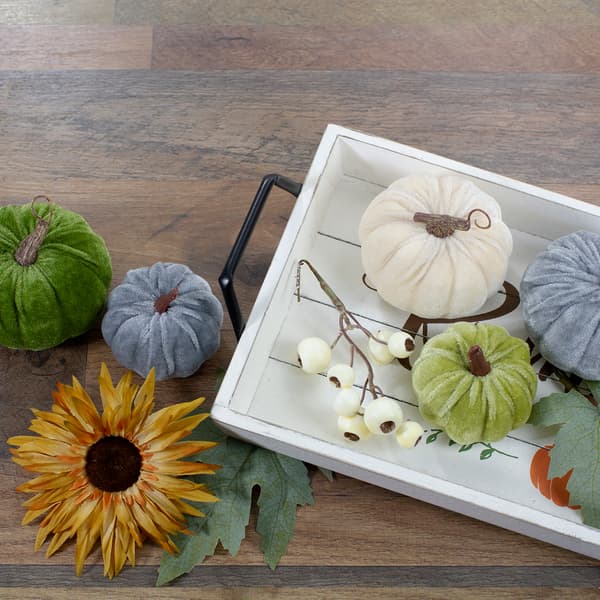 Northlight Seasonal Pumpkins and Leaves Thanksgiving D&#233;cor Set