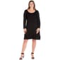 Plus Size 24/7 Comfort Apparel Classic Flared A-Line Dress - image 1