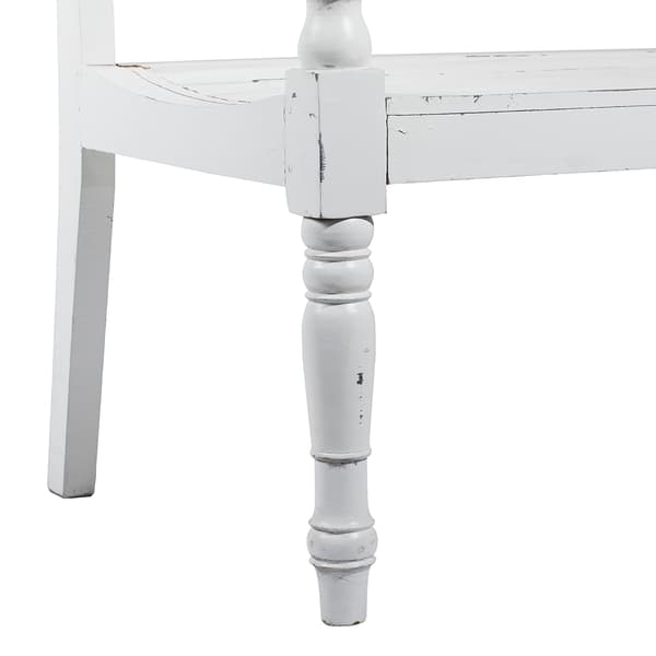 9th & Pike&#174; White Mahogany Country Bench