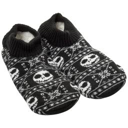 Womens Fuzzy Babba Cuffer Nightmare Before Xmas Slipper Socks