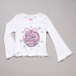 Girls (4-6x) Freestyle Revolution Glitter Disco Lettuce Edge Top