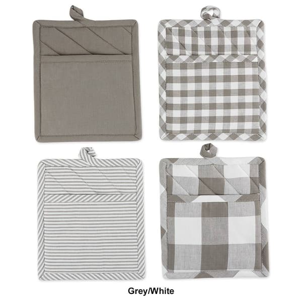 DII® Assorted Pot Holders - Set of 4