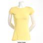 Juniors Aveto Short Sleeve Basic Crew Neck Cap Sleeve Tee - image 8