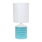 Simple Designs Blue Cross Fresh Prints Table Lamp - image 7