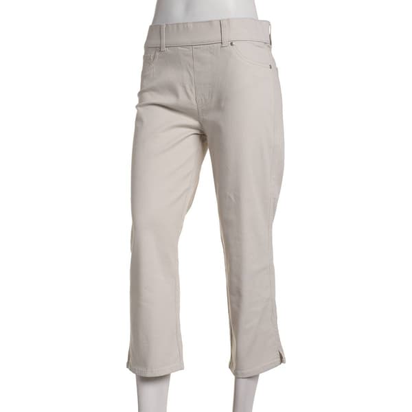 Womens Gloria Vanderbilt Solid Shape Effect Capri Pants