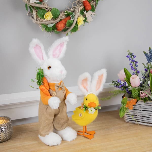 Northlight Seasonal Boy Rabbit w/ Overalls Easter Figurine