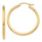 Gold Classics(tm) 14kt. Gold 30mm Tube Hoop Earrings - image 1