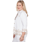 Petite Alfred Dunner Natural Wonder Embroidered Denim Jacket - image 4