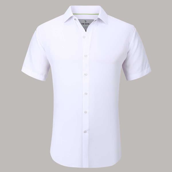 Mens Tom Baine Slim Fit Short Sleeve Dress Shirt - image 