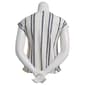 Womens Cure Extend Sleeve Rib Texture Stripe Blouse-Ivory/Navy - image 2