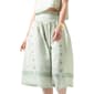 Womens MNK Seersucker Sailor Button Stripe Flared Midi Skirt - image 3