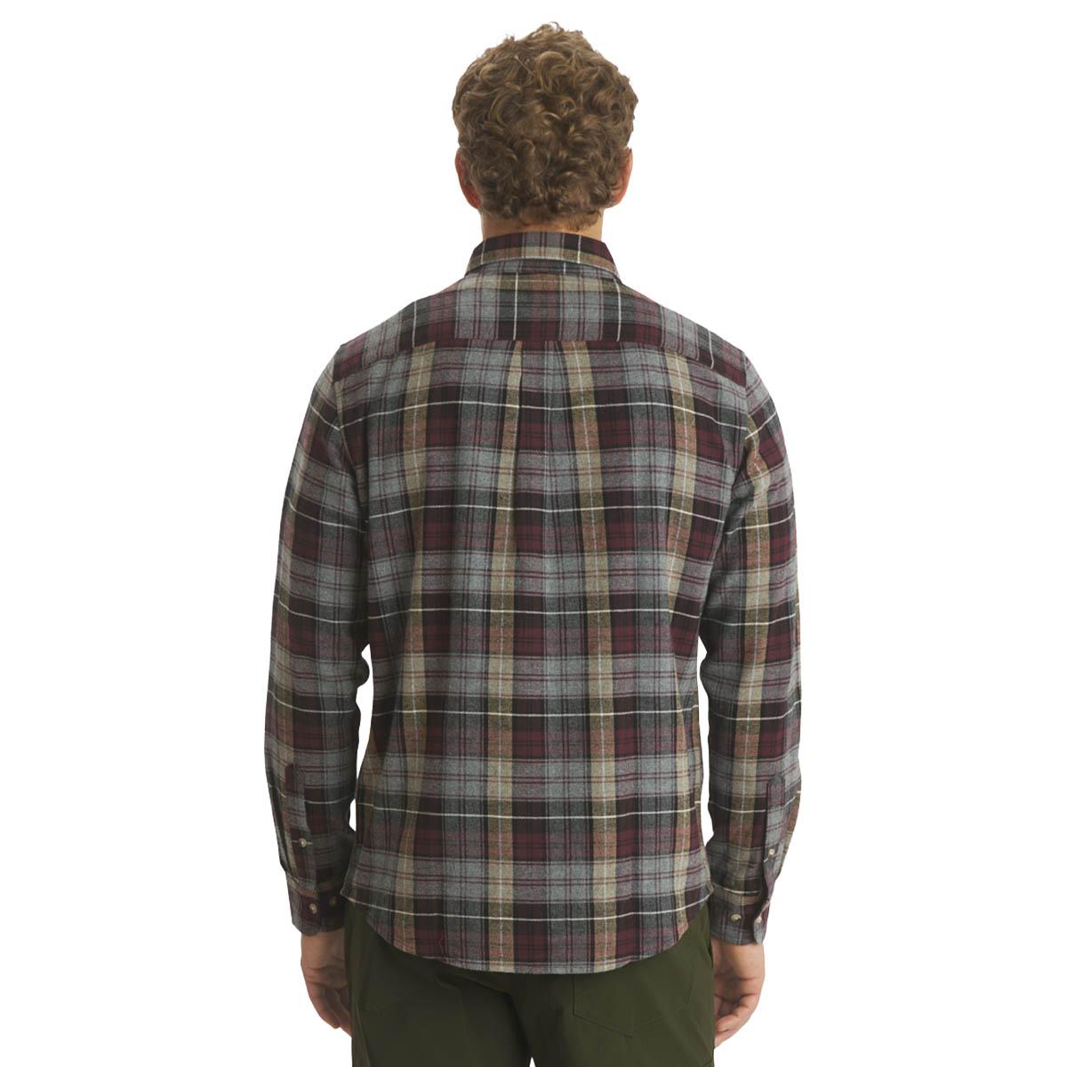 Mens LANDS’ END® Campside Flannel Shirt - Wine