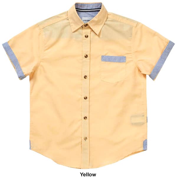 Boys &#40;8-16&#41; Distortion Short Sleeve Button Down Shirt