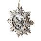 Northlight Seasonal 6in. Wooden Snowflake with Bird Ornament - image 2