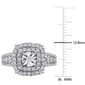 Diamond Classics™ 10kt. White Gold 1/2ctw. Diamond Square Ring - image 5