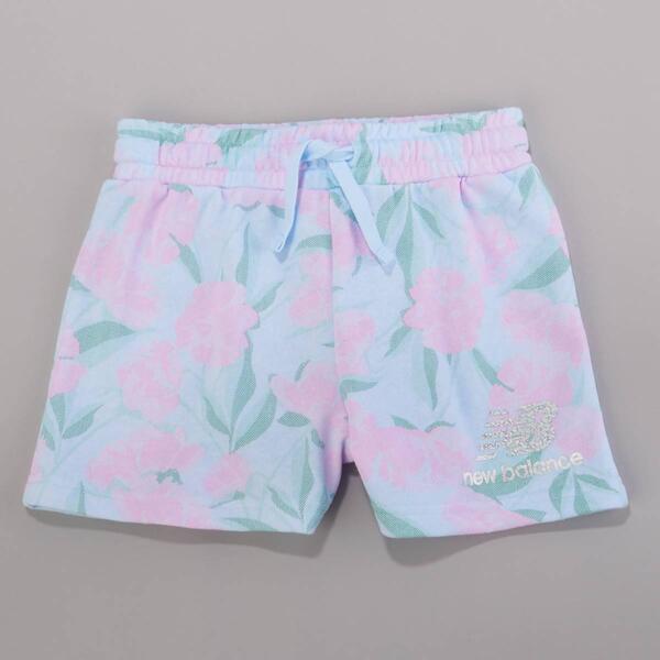 Girls &#40;7-16&#41; New Balance Floral French Terry Shorts - image 