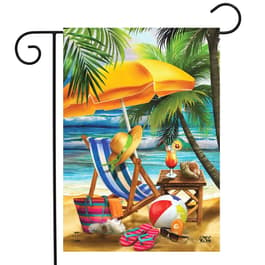 Briarwood Lane Welcome to Paradise Beach Garden Flag