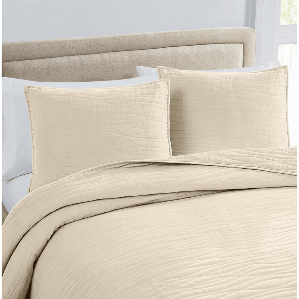 Royal Velvet Wavy Cotton Velvet Quilt Set - image 