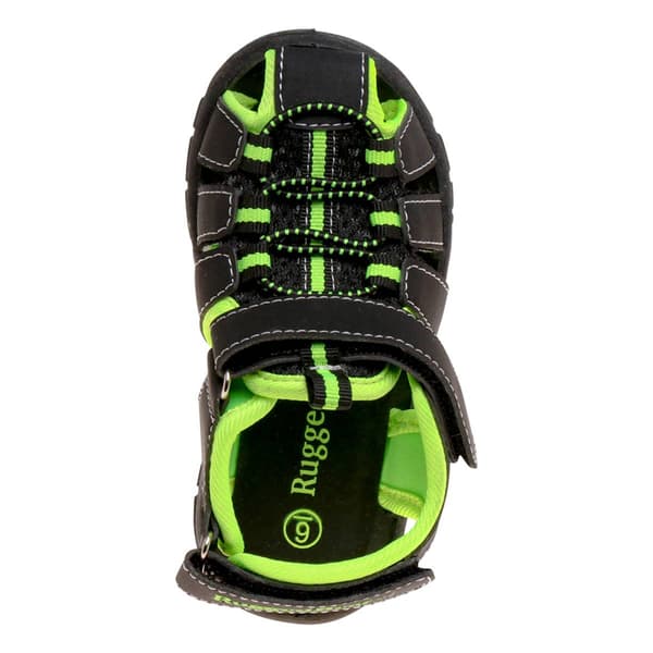 Big Boy Rugged Bear Hook & Loop Closed Toe Sport Sandals