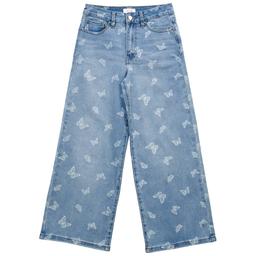 Girls (7-14) YMI(R) Butterfly Wide Leg Jeans