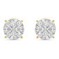 Nova Star® Gold Plated 1 1/2ctw. Lab Grown Diamond Stud Earrings - image 2