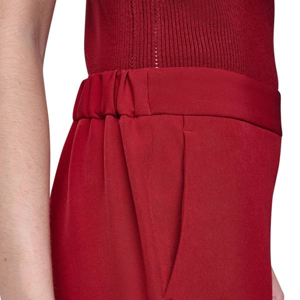 Womens DKNY Solid Pull On Cropped Dress Pants
