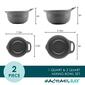 Rachael Ray 2pc. Ceramic Mixing Bowl Set - Dark Grey - image 2