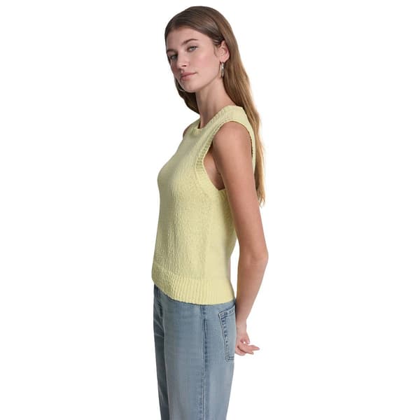 Womens DKNY Jeans Sleeveless Crew Neck Solid Sweater