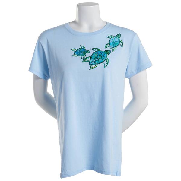 Womens Top Stitch by Morning Tropical Trio Tee - image 