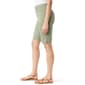 Petite Gloria Vanderbilt Amanda Solid Bermuda Shorts w/ Slit Hem - image 3