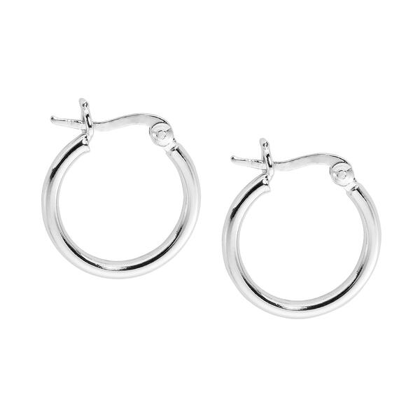 Danecraft Sterling Silver Hoop Earrings - image 