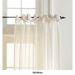 Elrene Vienna Tie-Top Sheer Window Curtain