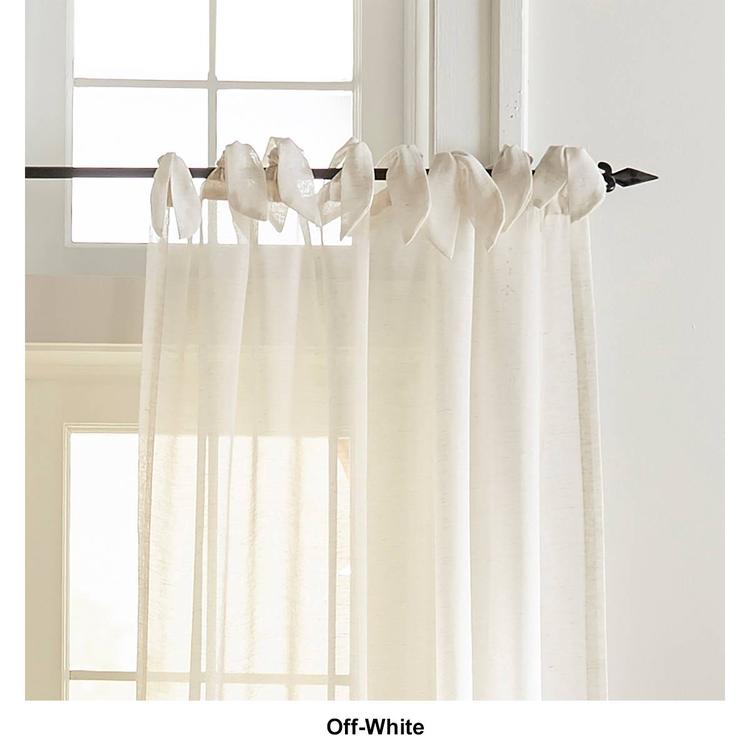 Elrene Vienna Tie-Top Sheer Window Curtain