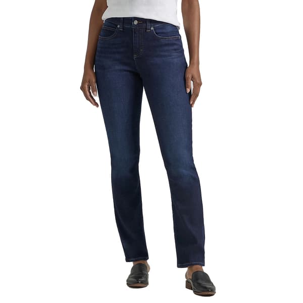 Petites Lee Ultra Lux Mid Rise Comfort Straight Leg Jeans - image 