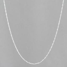 Design Collection Silver Plated Single Chain Necklace