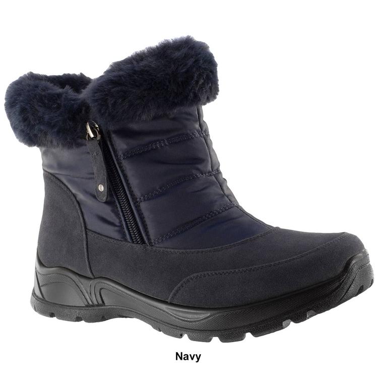 Womens Easy Street Frosty Nylon Winter Ankle Boots