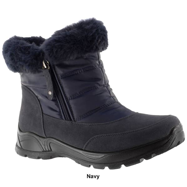 Womens Easy Street Frosty Nylon Winter Ankle Boots