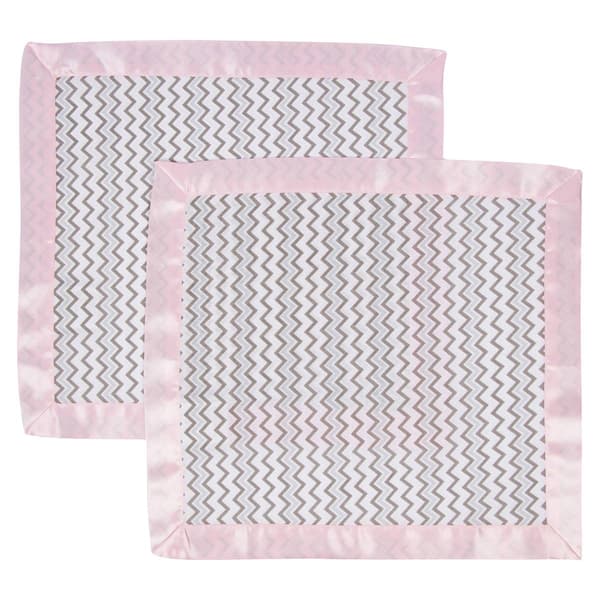 MiracleWare&#40;R&#41; 2pk. Chevron Muslin Security Blanket - image 