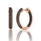 Le Vian Exotics&#40;R&#41; Strawberry Gold&#40;R&#41; Chocolate Hoop Earrings - image 1