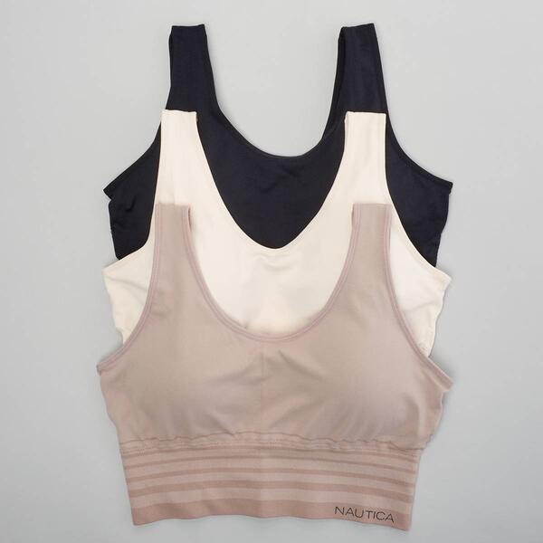 Plus Size Nautica 3pk. Comfort Longline Bras NT8487-3PKJ1 - image 