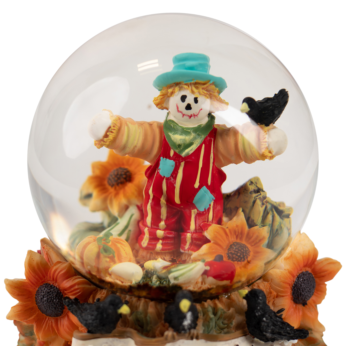 Northlight Scarecrow Happy Fall Harvest Snow Globe - 5.5in.