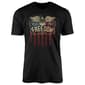 Mens Home of the Brave Freedom Patriot Eagle Graphic Tee - Black - image 1
