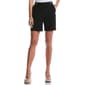 Womens Rafaella(R) Tab Waist Pintuck Shorts - image 1