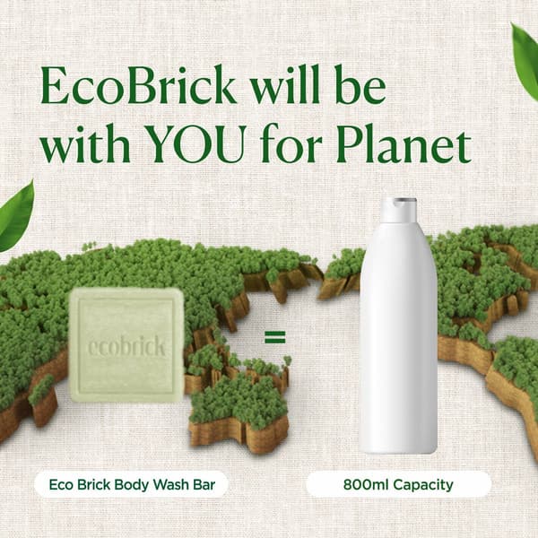 EcoBrick Mild Acidic Body Wash Care Solid Bar